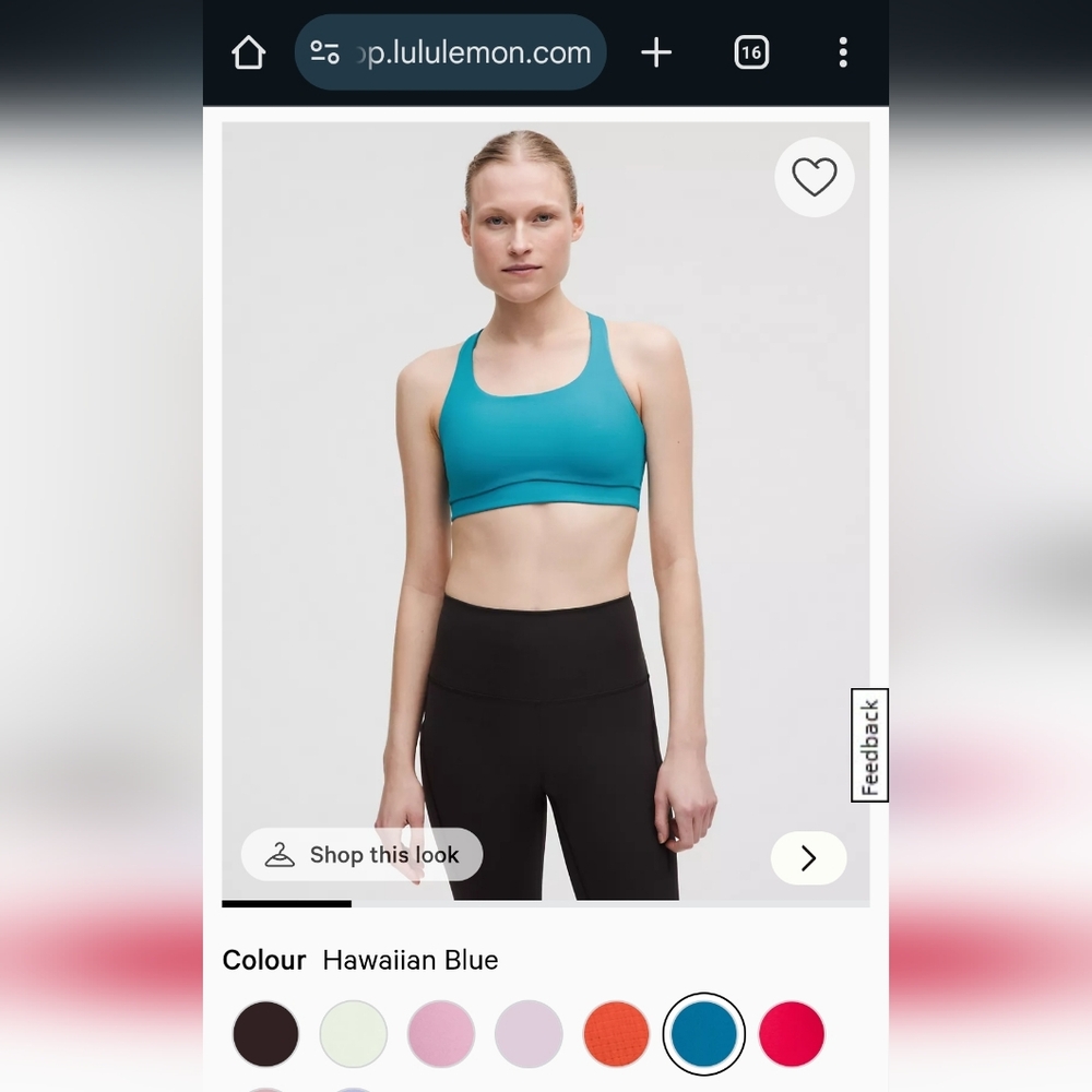 Lululemon Energy Sports Bra